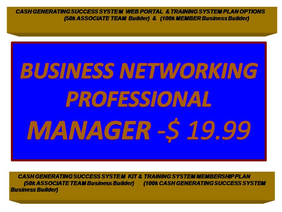 BUSINESS NETWORKING PROFESSIONAL (Manager)